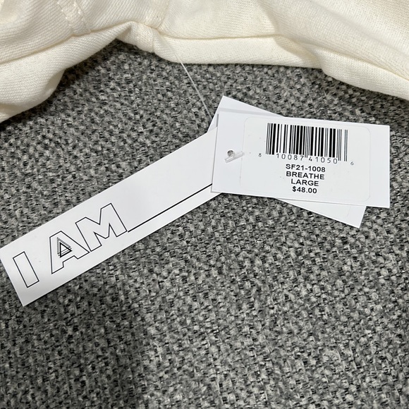 NWT I Am brand. Sweater crop top. Girls junior large. Off white. - Picture 6 of 6